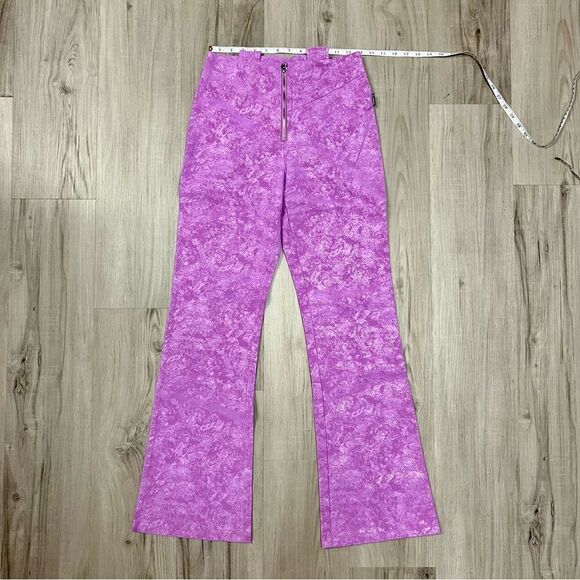 Zemeta for Dolls Kill pink faux leather embossed bootcut pant. Size L. - Picture 4 of 17